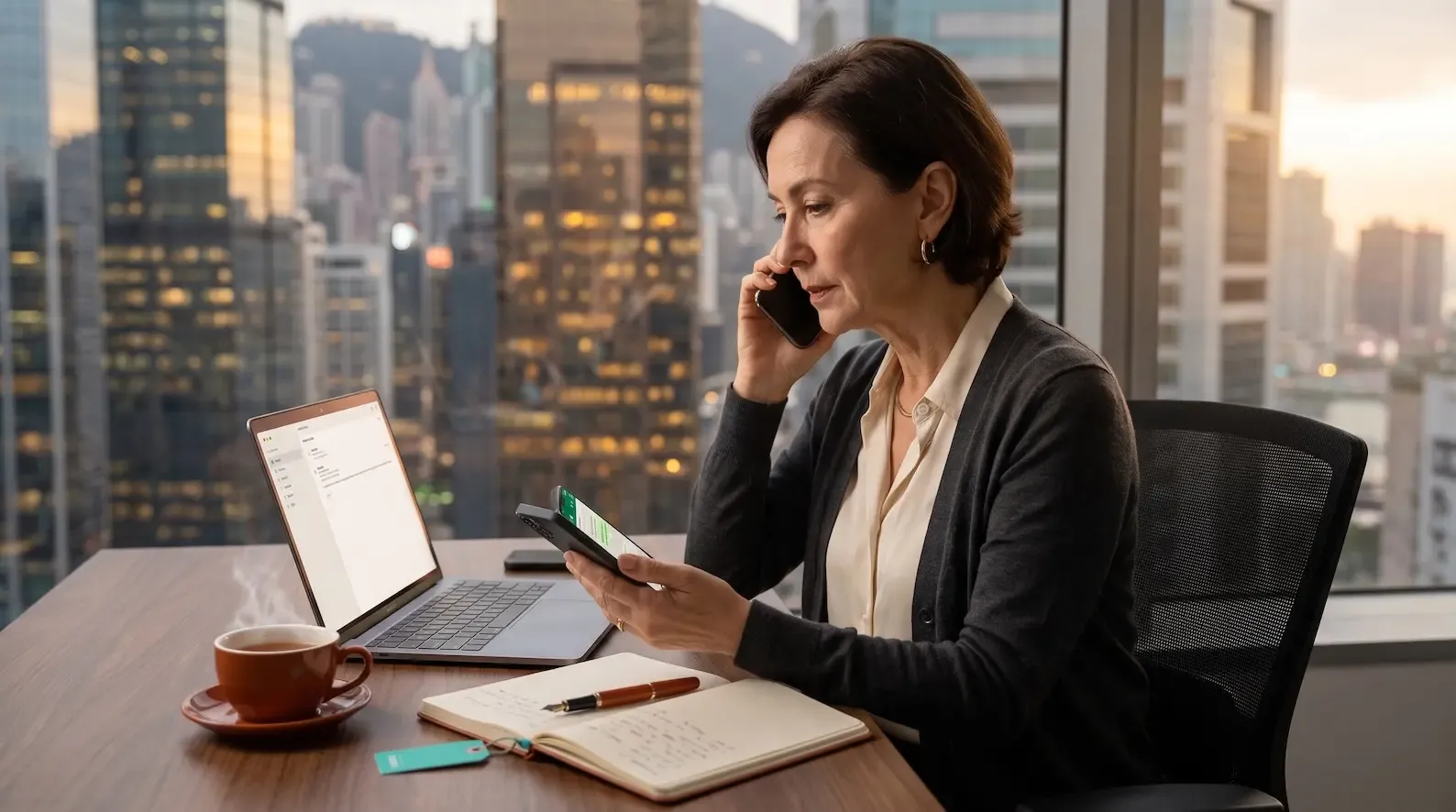 What Perfect Memory captures — the six channel classes an AI-native recruitment CRM records continuously: WhatsApp threads, WeChat threads, email exchanges, phone-call transcripts, voice notes, LinkedIn signals
