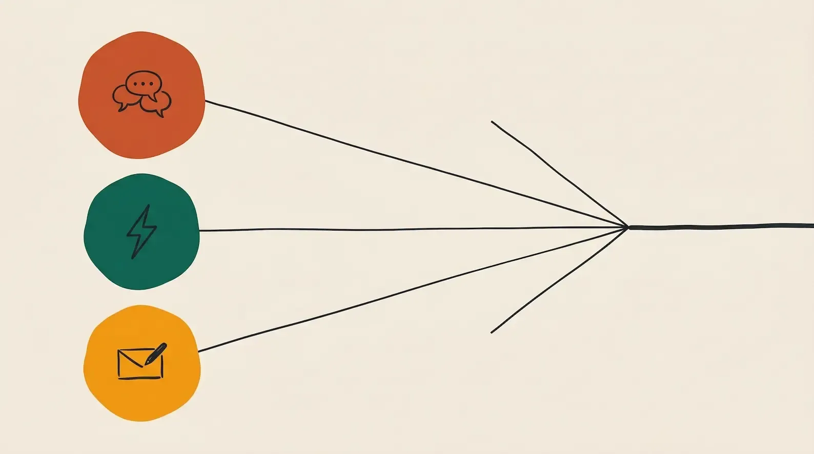 A diagram of the Signal-Timed Outbound model — three inputs (relationship history from Perfect Memory, BD signal trigger from BD Signals, market-fit message) feeding a single timed outbound touch from the recruitment CRM